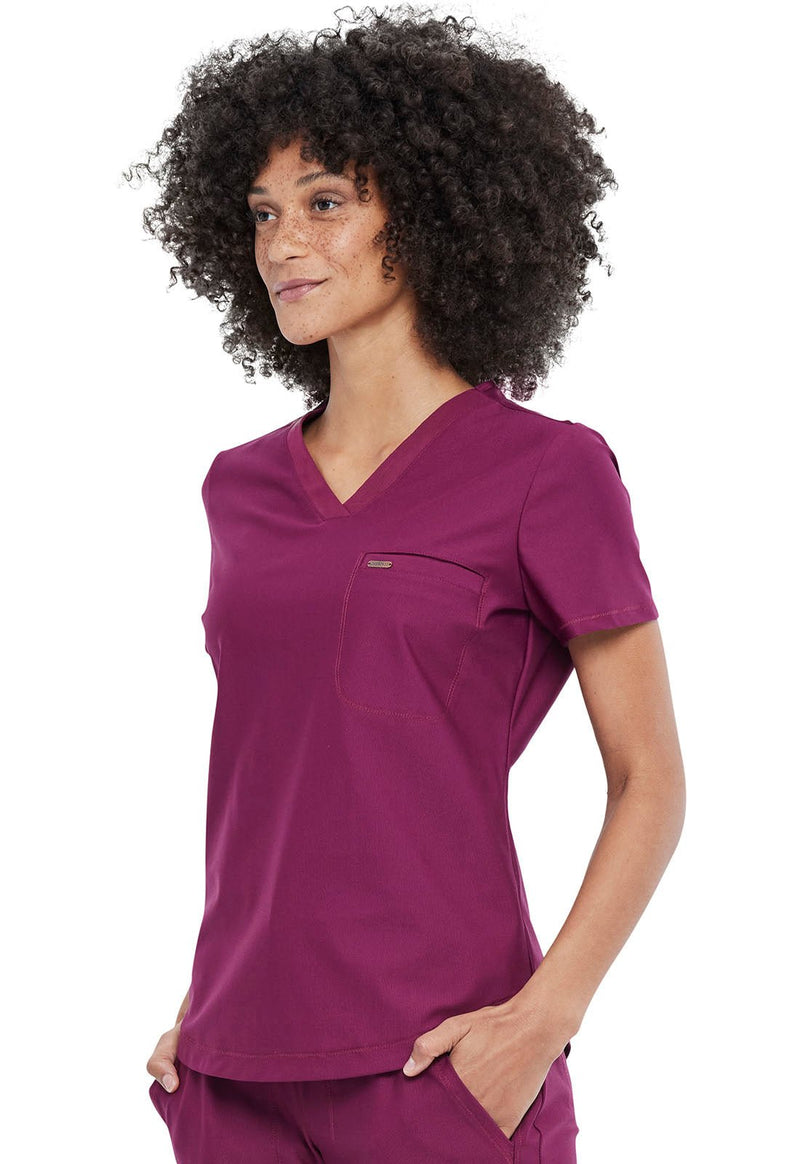 CK819 Form by Cherokee Scrubs Tuckable V-Neck Top | ScrubsIQ